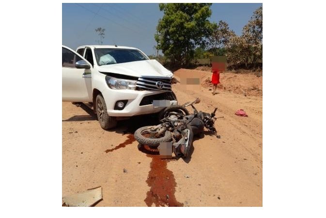 Motociclista morre em colisão frontal com caminhonete em MT