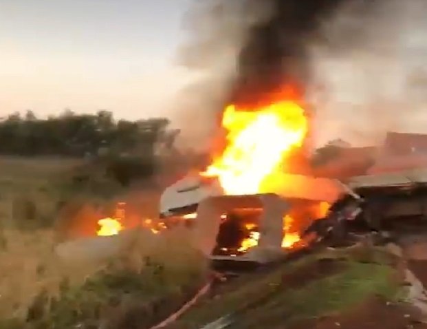 Motorista, que vinha para MT com blocos de concreto para silos, morre após carretas baterem de fentre