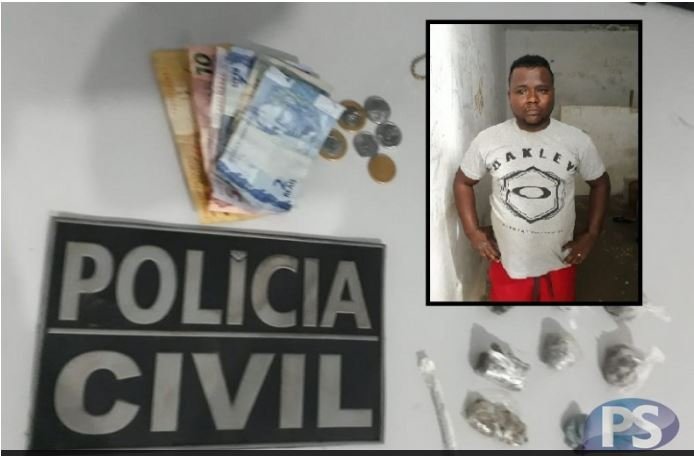 PJC de Sorriso prende suspeito de tráfico de drogas