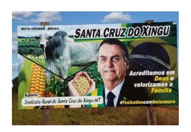 Justiça manda sindicato rural retirar outdoors em apoio a Bolsonaro