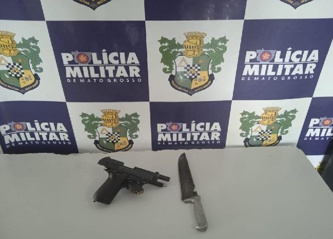 Dois são presos pela PM de Peixoto de Azevedo com armas e por vários crimes