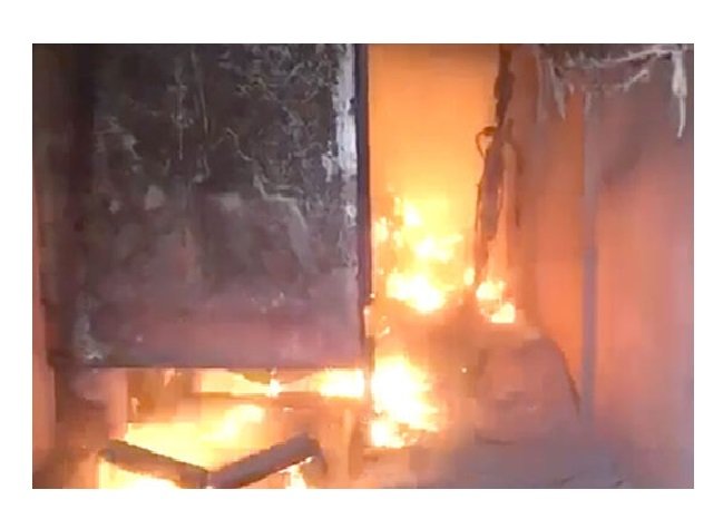 Chamas destroem silo de grãos em MT