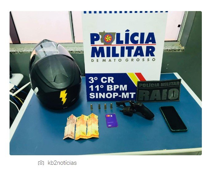 PM prende jovem armado que teria executado menor em Sinop no fim de semana