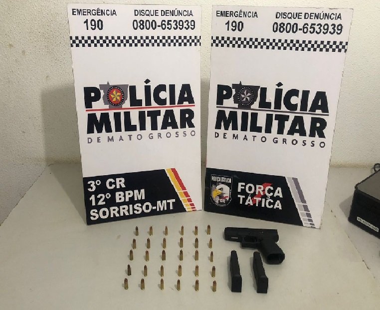 CAC é preso por porte ilegal de arma de fogo; Ele também estava com 30 munições