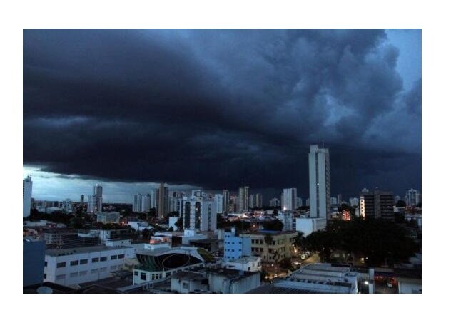 Setenta cidades estão em alerta para tempestades, chuva de granizo e vendaval em MT