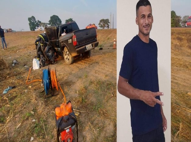 Homem de 25 anos morre após perder controle e bater em poste na BR-163