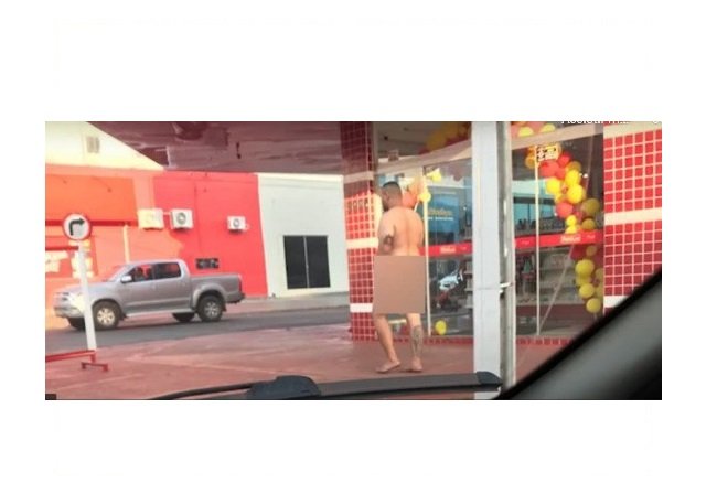 Homem é preso ao ser flagrado andando pelado pelas ruas de MT