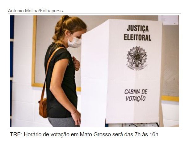 TRE: Horário de votação em Mato Grosso será das 7h às 16h