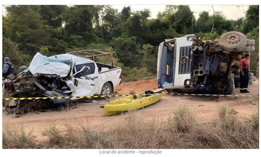 Sobe para 4 números de mortes do acidente em estrada rural de Sinop