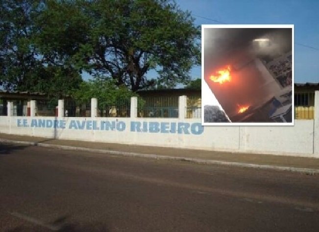 Incêndio em sala de aula causa pânico em escola de MT