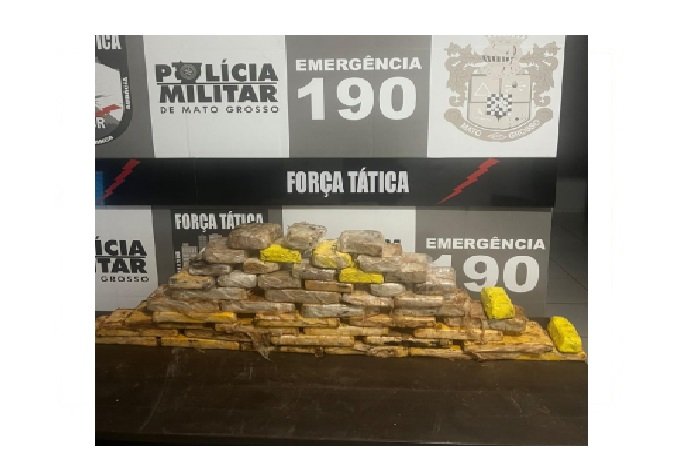 PM e PRF prendem homem com 36 tabletes de drogas em Guarantã do Norte