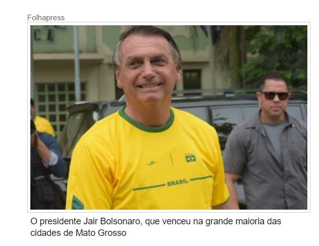 Bolsonaro vence em 123 cidades de MT e Lula em 18; confira