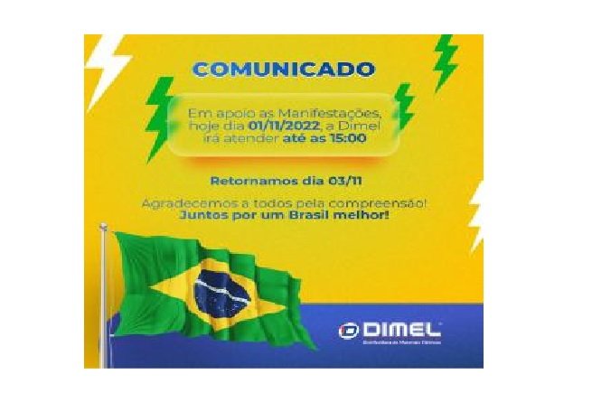 Comércio do interior fecha portas em apoio a manifestação bolsonarista
