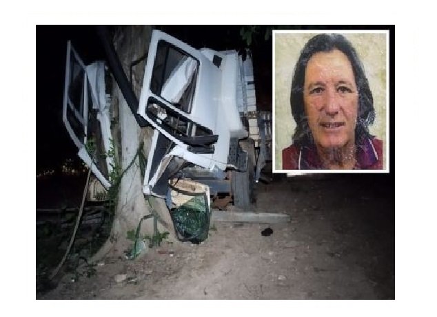 Caminhoneiro é esmagado na cabine após bater em árvore