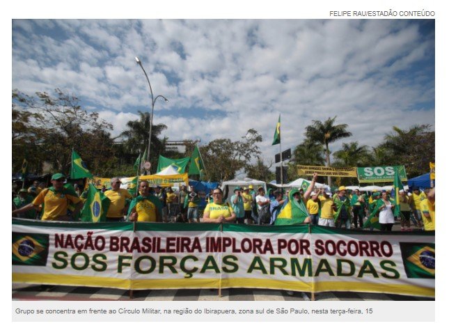 Manifestantes protestam contra a volta do PT e ministros do STF em ao menos 12 Estados