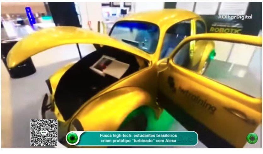 Fusca high-tech: estudantes brasileiros criam protótipo 'turbinado' com Alexa