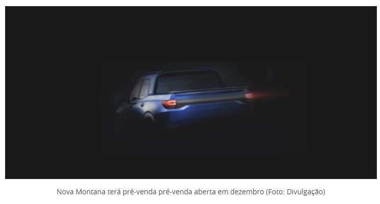 Chevrolet anuncia data da pré-venda da nova Montana e revela mais detalhes