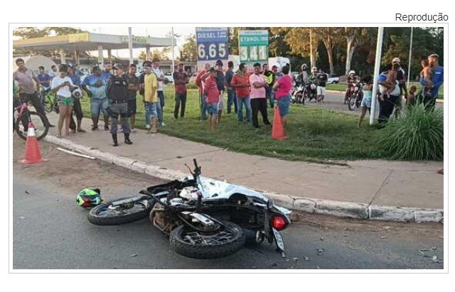 Motociclista morre em batida com caminhão na Avenida Palmiro Paes de Barros; veja vídeo