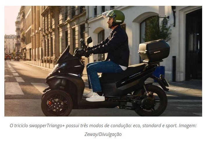 Triciclo elétrico com 60 km de autonomia chega ao mercado por menos de R$ 1.200
