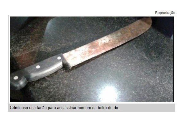 Homem é morto com golpe da facão após discutir com amigo