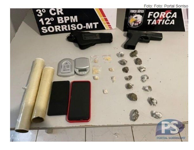 Adolescentes que planejavam roubos são apreendidos com arma falsa e drogas em Sorriso