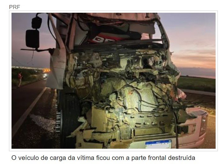 Caminhoneiro morre preso às ferragens em acidente na BR-163