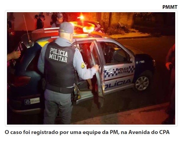 Menor é flagrado por pai da namorada e corre nu por avenida