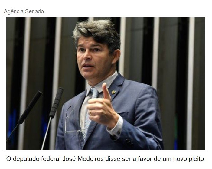 Medeiros se diz favorável à anulação dos dois turnos da eleição
