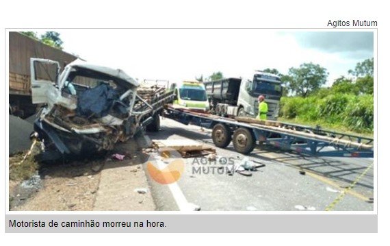 Motorista morre em grave colisão na BR-163; veja vídeo
