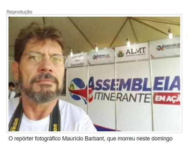 Morre o repórter fotográfico Maurício Barbant, de 61 anos