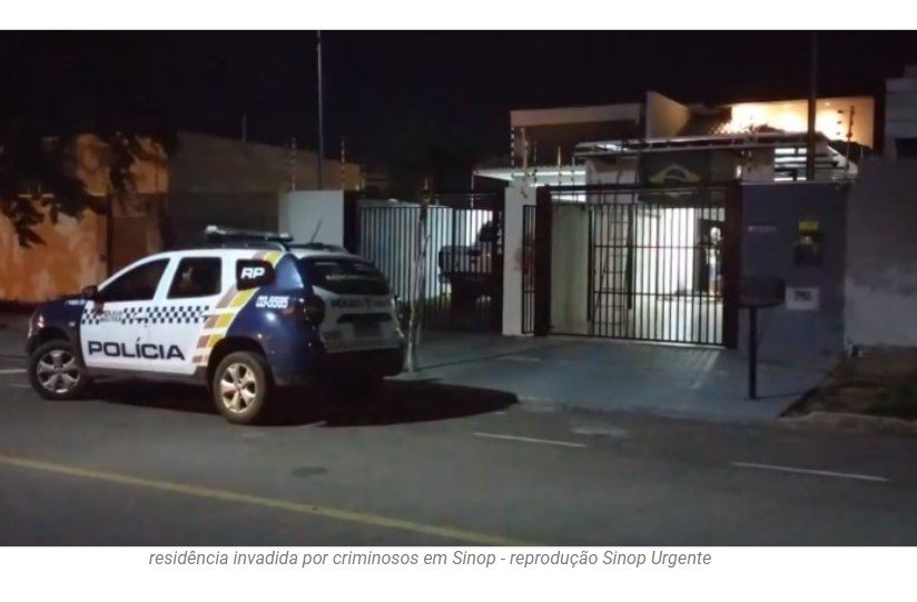 Três casas são alvos de bandidos em menos de 48 horas em Sinop