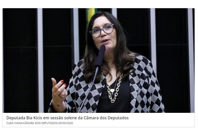 Bia Kicis tem os perfis suspensos nas redes sociais por ordem da Justiça