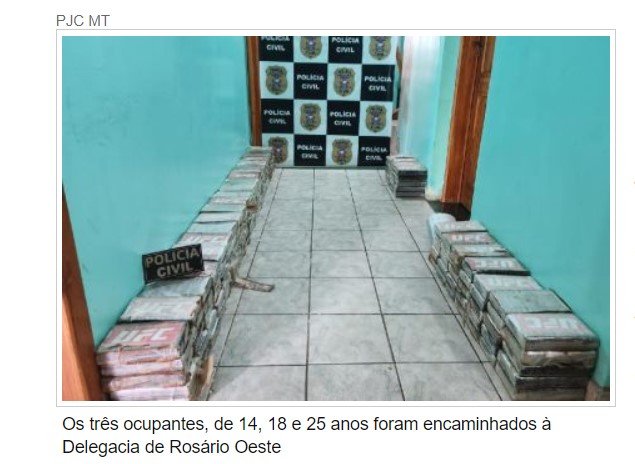 PJC apreende 160 tabletes de cloridrato de cocaína em veículo