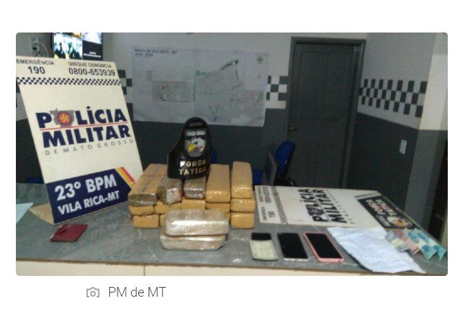 Mulher é presa pela Força Tática com 17 quilos de entorpecentes