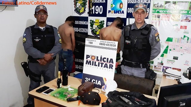 Menores infratores em Colíder são apreendidos em flagrante com produtos de furto. (Vídeo)