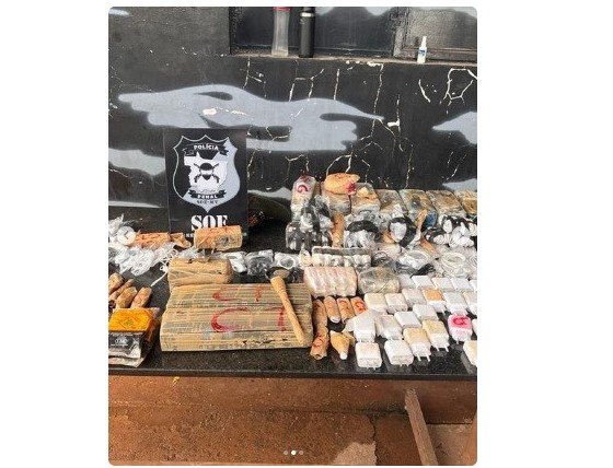 Criminosos tentam entrar com 85 celulares e droga na PCE de MT