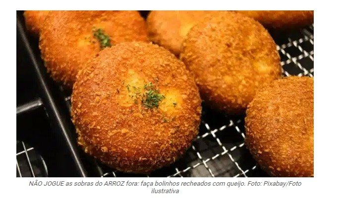 NÃO JOGUE as sobras do ARROZ fora: faça bolinhos recheados com queijo