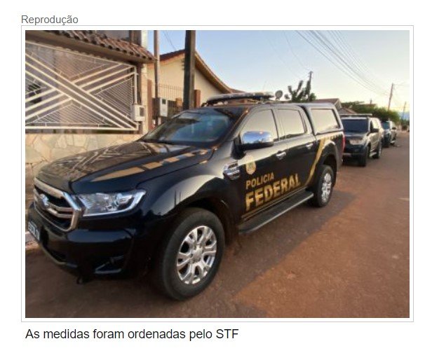 PF faz buscas em MT contra grupo ligado a bloqueio de rodovias