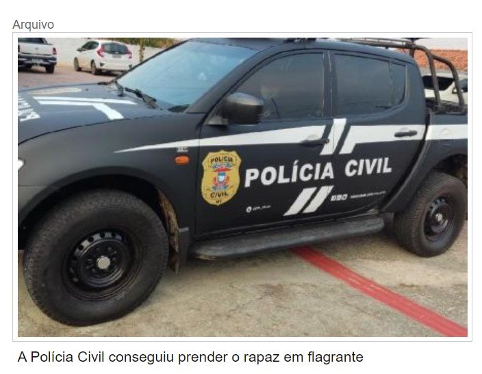 Pai denuncia e rapaz é preso após fazer sexo com menina de 13 anos
