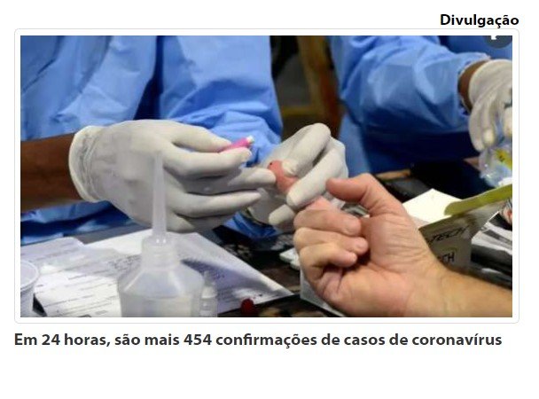 Em 24h, mais 454 novos casos e uma morte por Covid-19