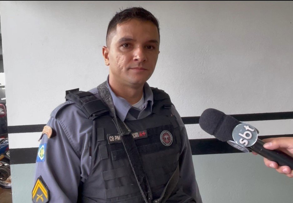 PM de Colíder cumpre mandado de prisão contra homem. (Vídeo)