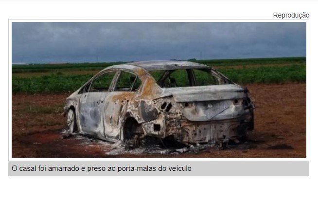 Bandidos sequestram casal, amarram e jogam no porta-malas em MT