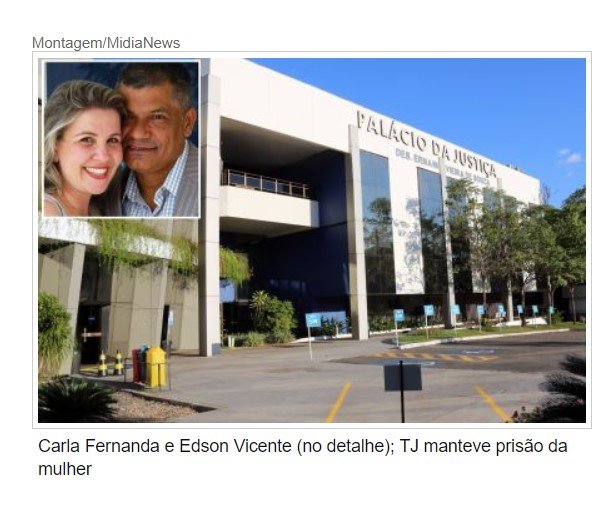 Tribunal nega soltar mulher acusada de mandar matar o marido