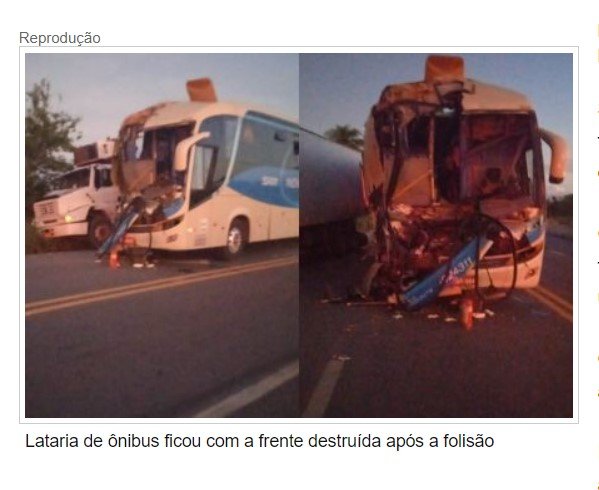 Colisão entre caminhão e ônibus deixa sete feridos na MT-010