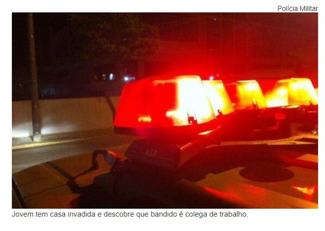 Jovem tem casa invadida e descobre que bandido é colega de trabalho após celular cair