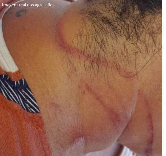 Amasio covarde em Colíder bate em mulher em plena tarde de Natal.