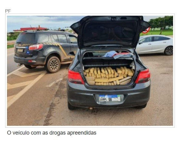 Polícia Federal prende casal que transportava 114 kg de maconha