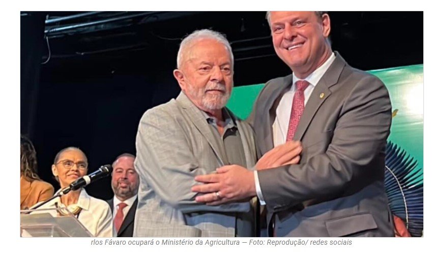 Carlos Fávaro é o novo ministro da Agricultura de Lula
