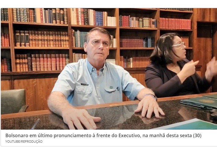 Confira os principais pontos do último pronunciamento de Bolsonaro como presidente