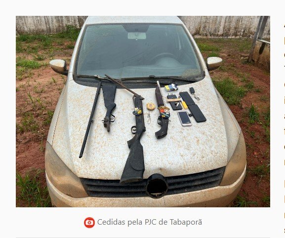 Polícias Civil e Militar de Tabaporã conseguem elucidar crimes de assassinatos e prender suspeitos.